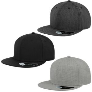 3 flat peak caps