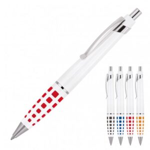 Achilles White Metal Pen