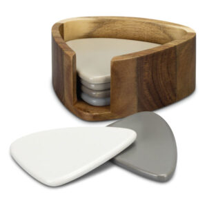 Promotional Acacia Pebble Coaster Sets