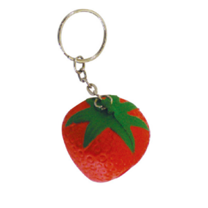 Stress Strawberry Keyrings